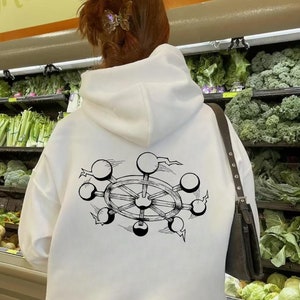 Angel Halo Roulette Turning Motor Turning Backside Hoodie & Crewneck, Heavy Cotton Outerwear, Inspired Design