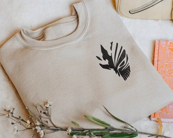 Masque brodé crâne brisé - Sweat à capuche et col rond minimalistes noirs/blancs, vêtements d'extérieur en coton épais, design inspiré, cadeaux de qualité pour amis