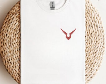 Embroidered V Bird Shaped Drawing Symbol Geese Tshirt, Soft Lightweight Tshirt, Inspired Tee, Quality Gifts For Friends