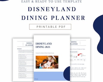 Planificador de comidas de Disneyland 2025