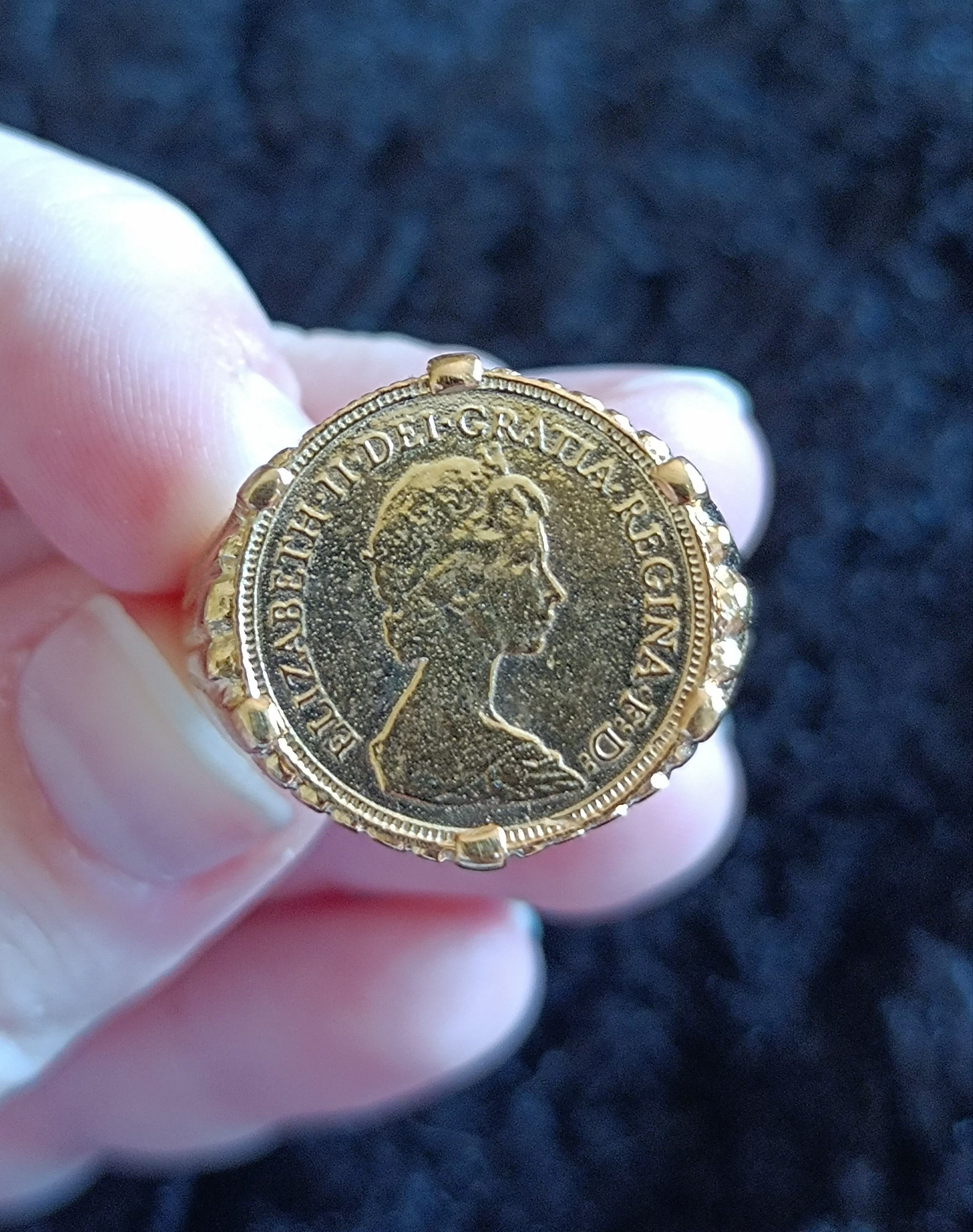 60s リング　エリザベス二世 60s コインリング エリザベス二世 ヨーロッパ・アメリカで出会っ