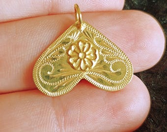 Portuguese Traditional Jewelry Silver Pendant Gold Vermeil Borboleta Minhota Folklore Regional Jewels Heart Spades Pendant Handmade Filigree