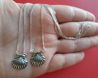 Collana Di Capesante, Medaglione Di Conchiglie, Ciondolo - Foto 10