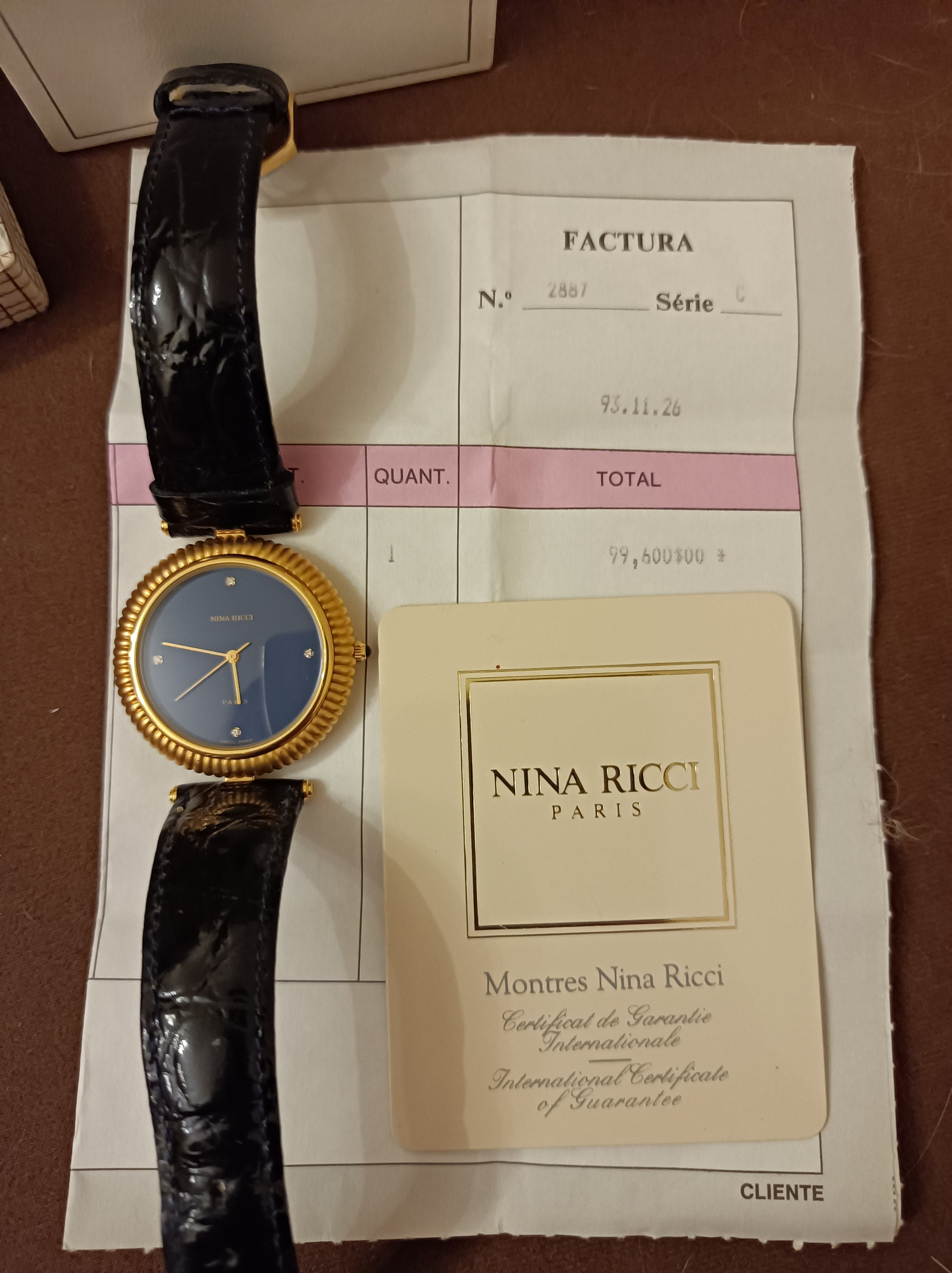 Nina Ricci Modele Deposé Vintage Lady Goldplated Swiss Made Nina Ricci Modele Deposé Vintage Lady Goldplated Swiss Made