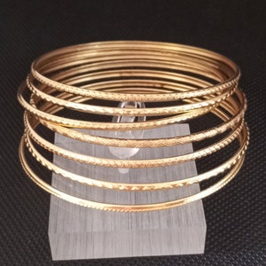 Pulseira Cigana Ouro Vermeil Design Feito à Mão Pulseira Semanal Portuguesa 7 Aros Filigrana Jóias Presente para Ela Boa Fortuna Proteção