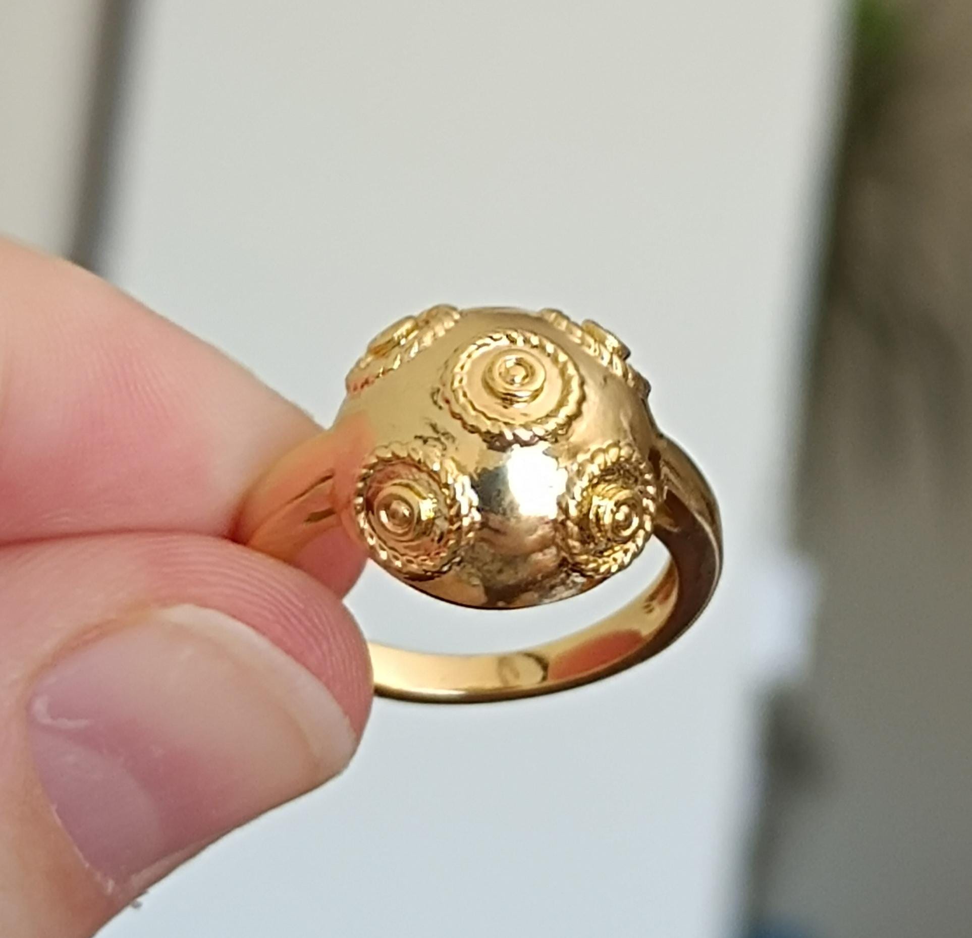 Bague plaqué or femme vntage avec pcots - Etsy France