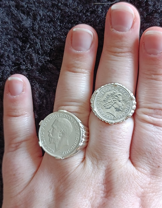 Anello Gerardo Sacco In Argento Con Moneta Centrale E Greca - Foto 3