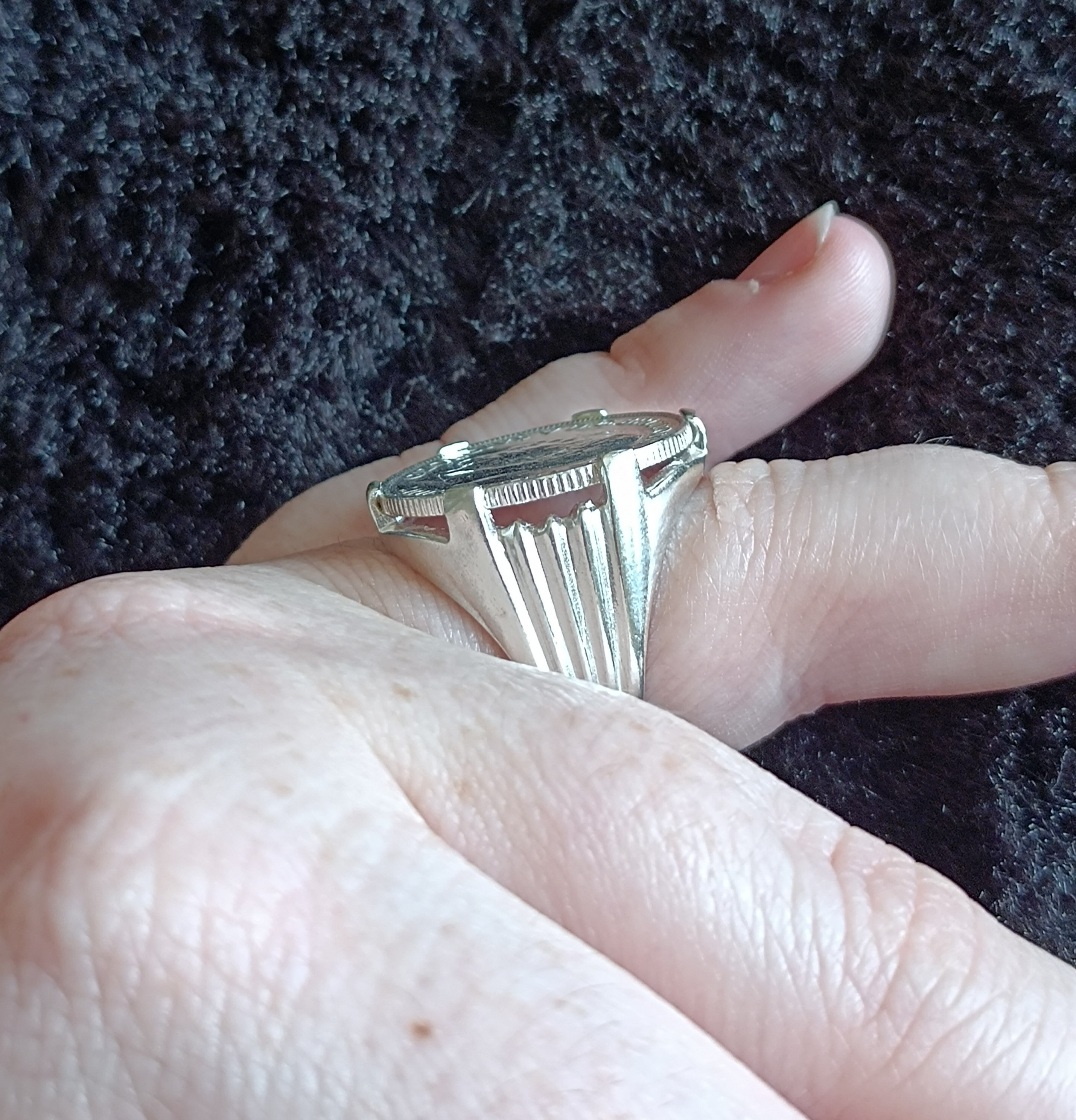 Anello Gerardo Sacco In Argento Con Moneta Centrale E Greca - Foto 7