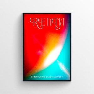 Poster Retina Inspirierendes & kreatives Kunstdesign Bild 1