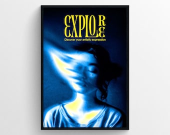Poster "Explore" - Art Design inspirant & créatif