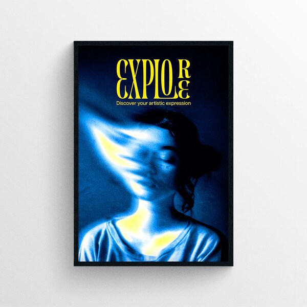 Poster "Explore" - Art Design inspirant & créatif