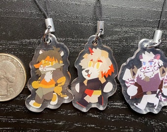 Arknights Hung, Huai, and Mountain Double-Sided Quarter Charms