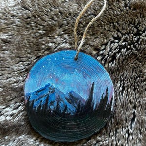 Handgemachte Ornament, Berglandschaft, Weihnachten, Colorado, Weihnachten, Urlaub, Winter, Natur, Natur, Weihnachten, Urlaub, Geschenke, lokal