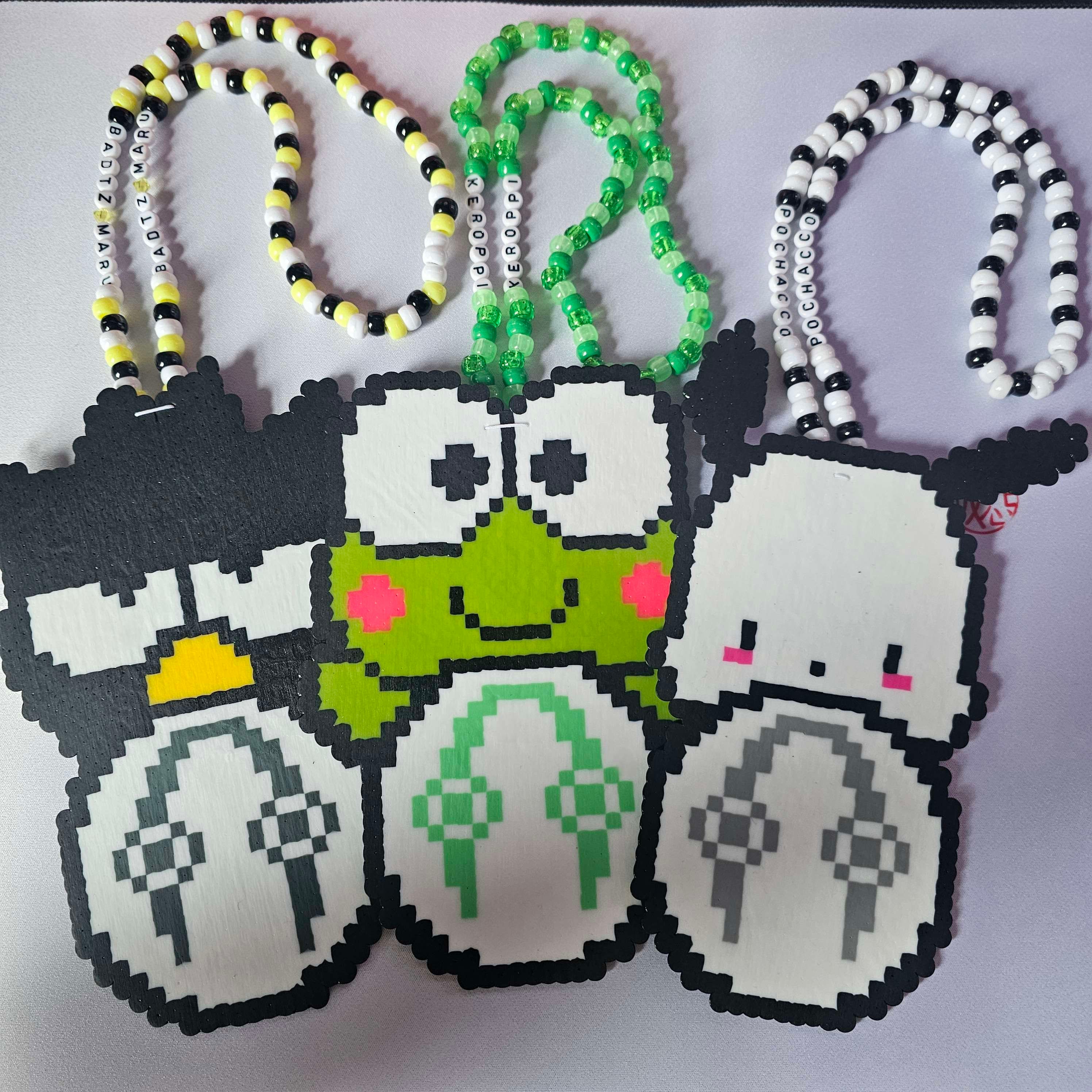Sanrio X Dabin | Sanrio X Harold | Kandi Necklace Perler Rave EDM