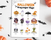 Printable Halloween Scavenger Hunt Game: Kids Indoor Activity (Digital Download)