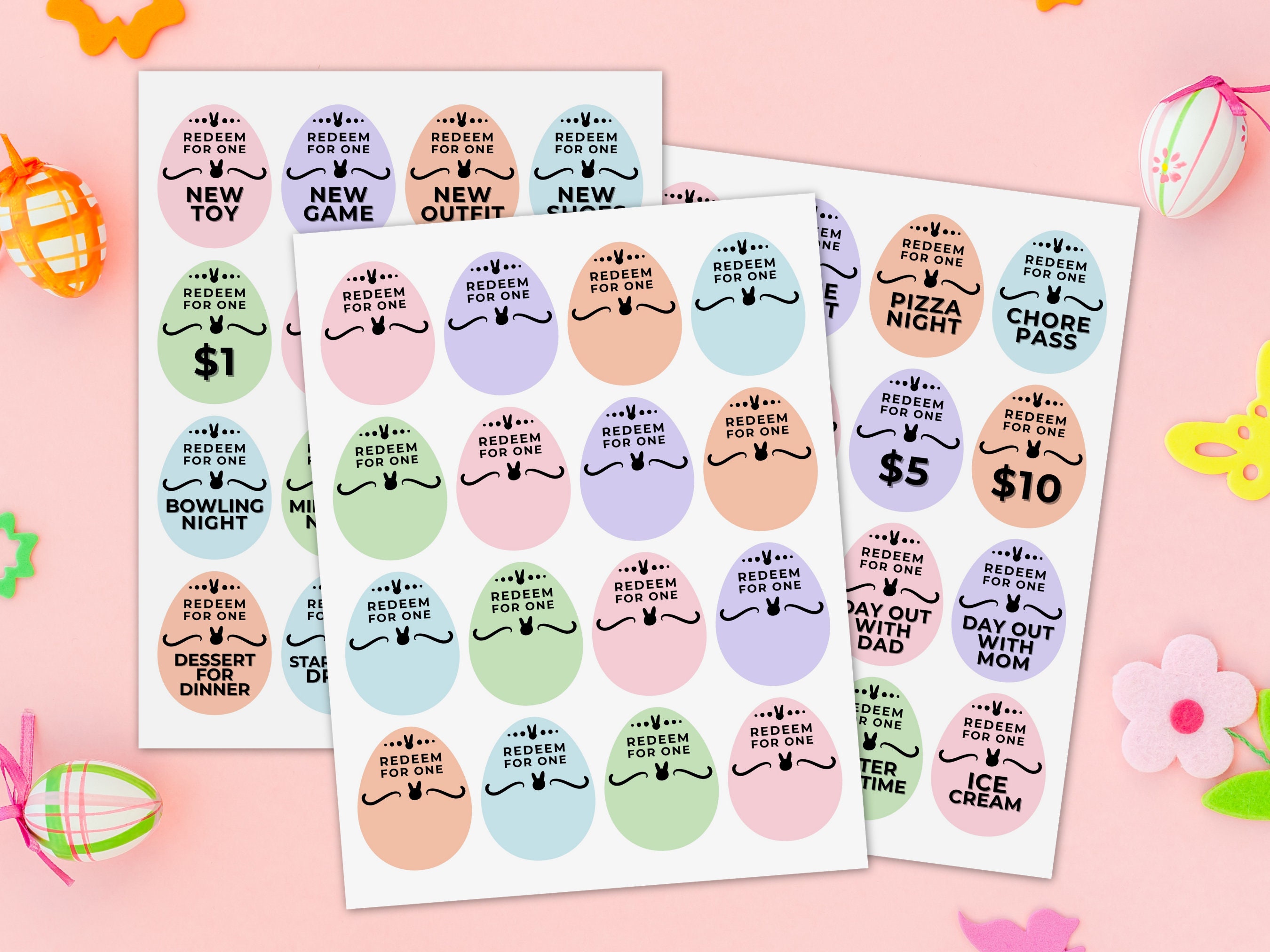 Printable Easter Coupons Easter Egg Fillers Easter Egg Hunt Coupons ...
