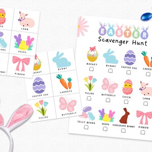 Easter Scavenger Hunt | Kids Easter Activity | Easter Hunt | Printable Kids Easter Game | Easter Indoor Treasure Hunt Easter Classroom Game