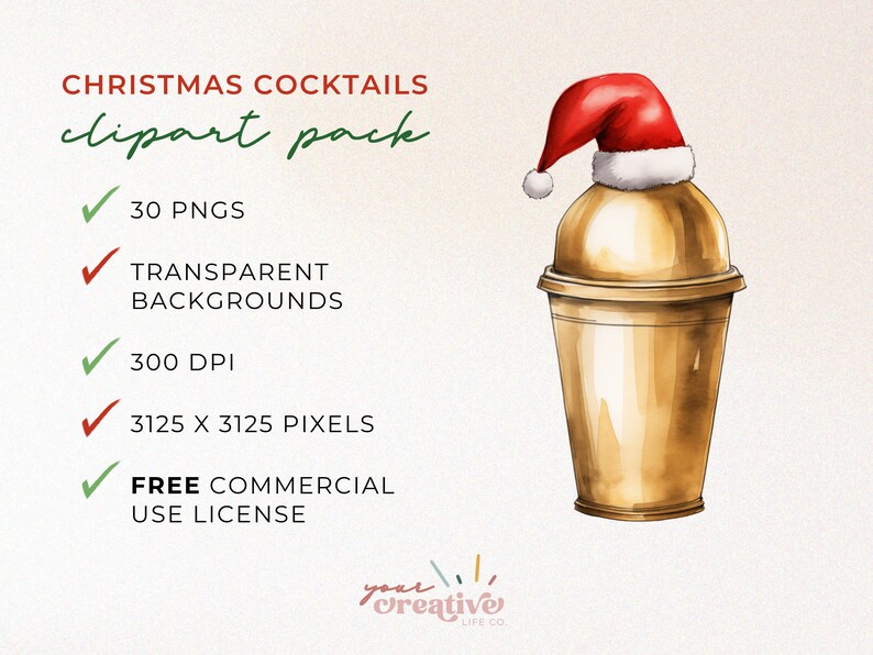 Christmas PNGs for commercial use