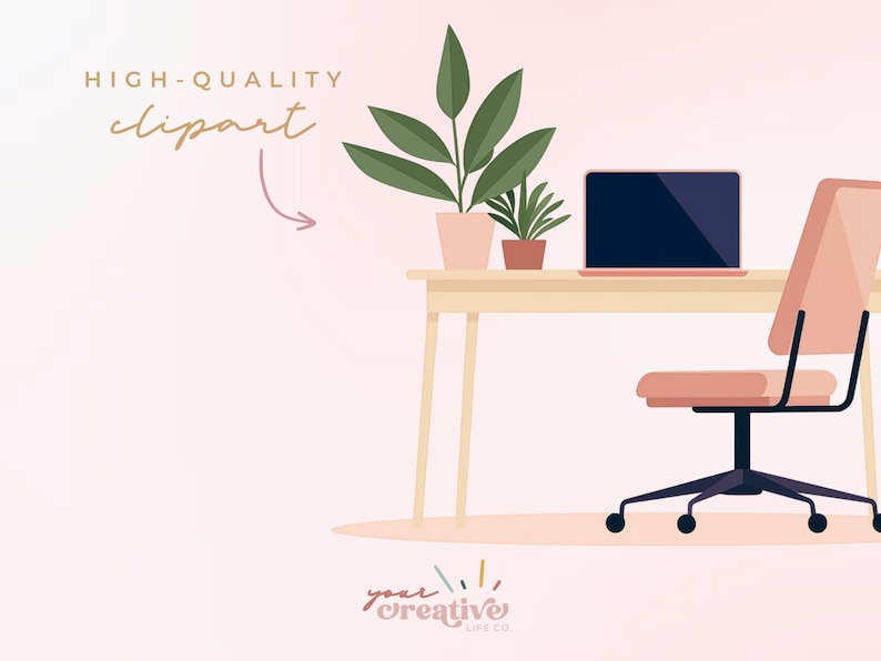 Commercial Use Home Office Clipart