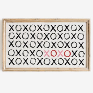 Neutral Valentine's Day TV Art | Anniversary Samsung Frame TV Art | XOXO Tv Art | Love Art for Frame Tv | Watercolor Farmhouse Frame Tv Art