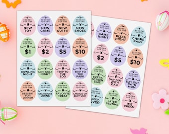 Printable Easter Coupons | Easter Egg Fillers | Easter Egg Hunt Coupons | Kids Coupons | Easter Egg Tokens | Easter Bunny Coupon Rewards