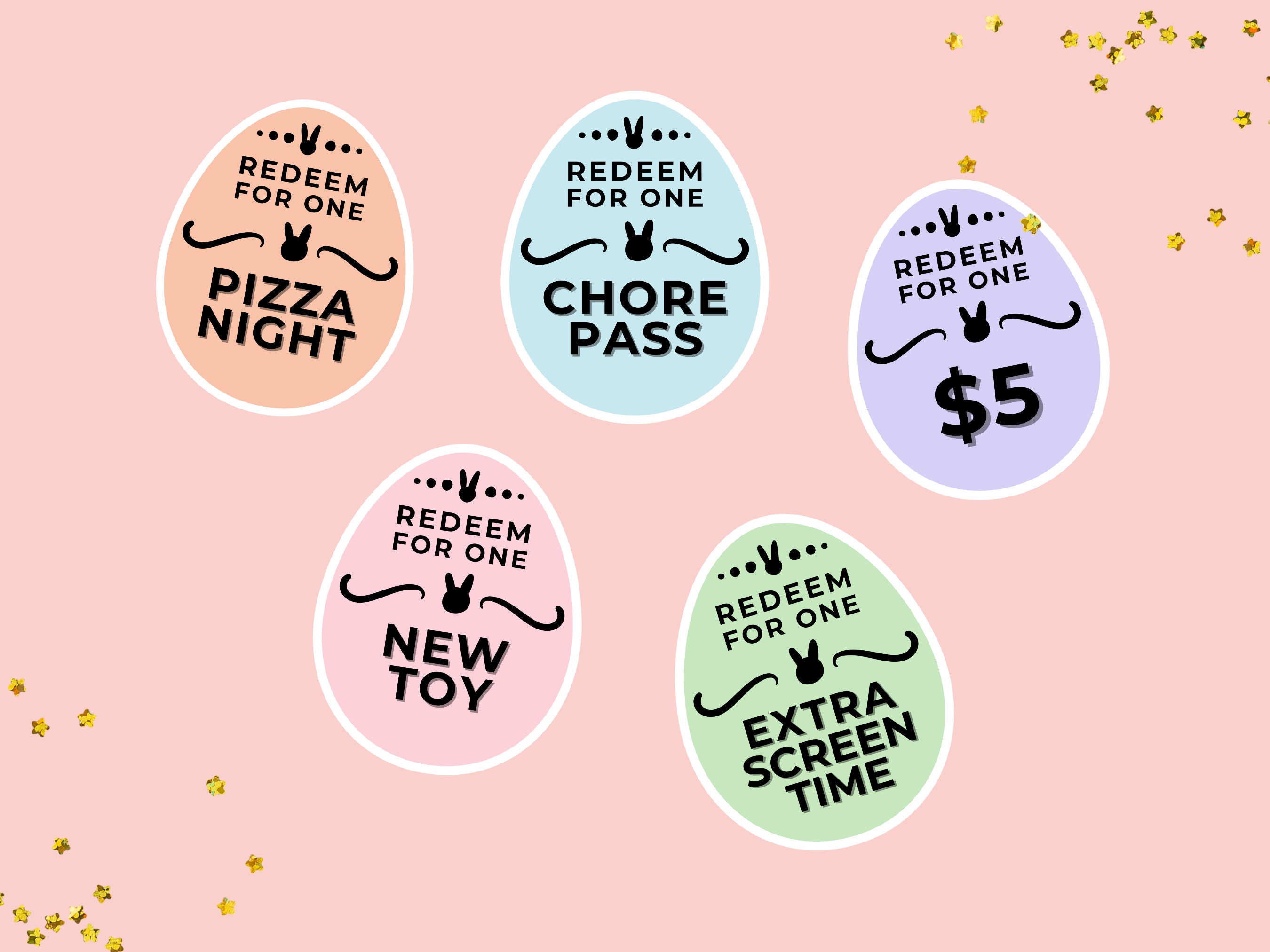 Printable Easter Coupons Easter Egg Fillers Easter Egg Hunt Coupons ...
