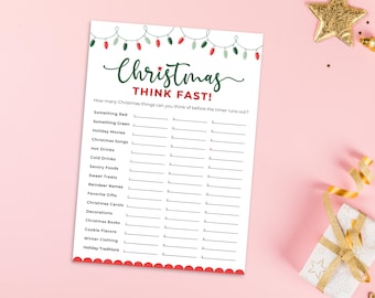 Printable Christmas Trivia Game: Holiday Party Activity (Digital Download)