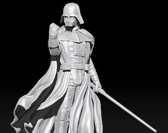 Darth Vader 2 STL file 3D Resin Printed Bust Figure (4 variations!)