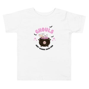 Halloween “Ghouls Just Wanna Have Fun” Toddler Short Sleeve Tee