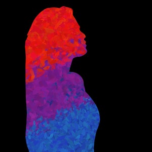 Silhouette of a woman