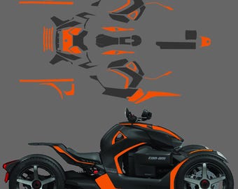 "Neon Oranges ""Dress Up Kit"" Canam Ryker."