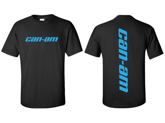Can-am T-shirt Vertical Back Logo - Etsy