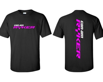 Camiseta Can-Am Ryker con logotipo vertical en la espalda