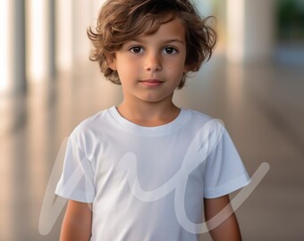 Bella Canvas 3001T Mockup Bella Canvas 3001T White Mockup Toddler Tshirt White Mock ups Kids Shirt Mockup Summer City White T-Shirt Mockup