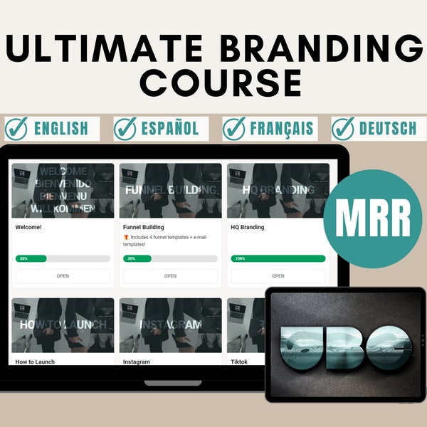 UBC Course MRR Ultimate Branding Course Master Resell Rights Course Digital Marketing Course MRR Digital Marketing Bestselling Course Income