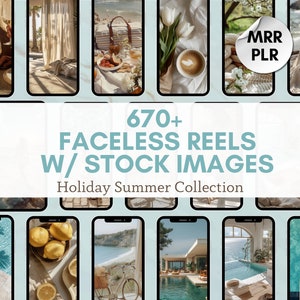Faceless Reels With Master Resell Rights Faceless Instagram Images Aesthetic Instagram Feed Faceless Digital Marketing Videos with MRR Canva