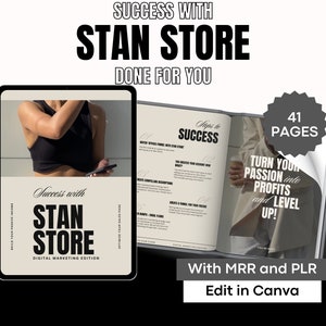 Success with Stan Store Guide PLR Guide MRR Digital Product with PLR Stan Store Guide Done for You Master Resell Rights Digital Marketing
