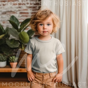 Bella Canvas 3001T Mockup Bella Canvas 3001T Athletic Heather Mockup Toddler Tshirt Mock up Lifestyle Mockup 3001T Boho Child Mockup