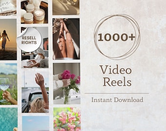 Faceless Reels With Master Resell Rights Faceless Videos Instagram Aesthetic Stock Images MRR Videos Aesthetic Instagram Resell for Profit