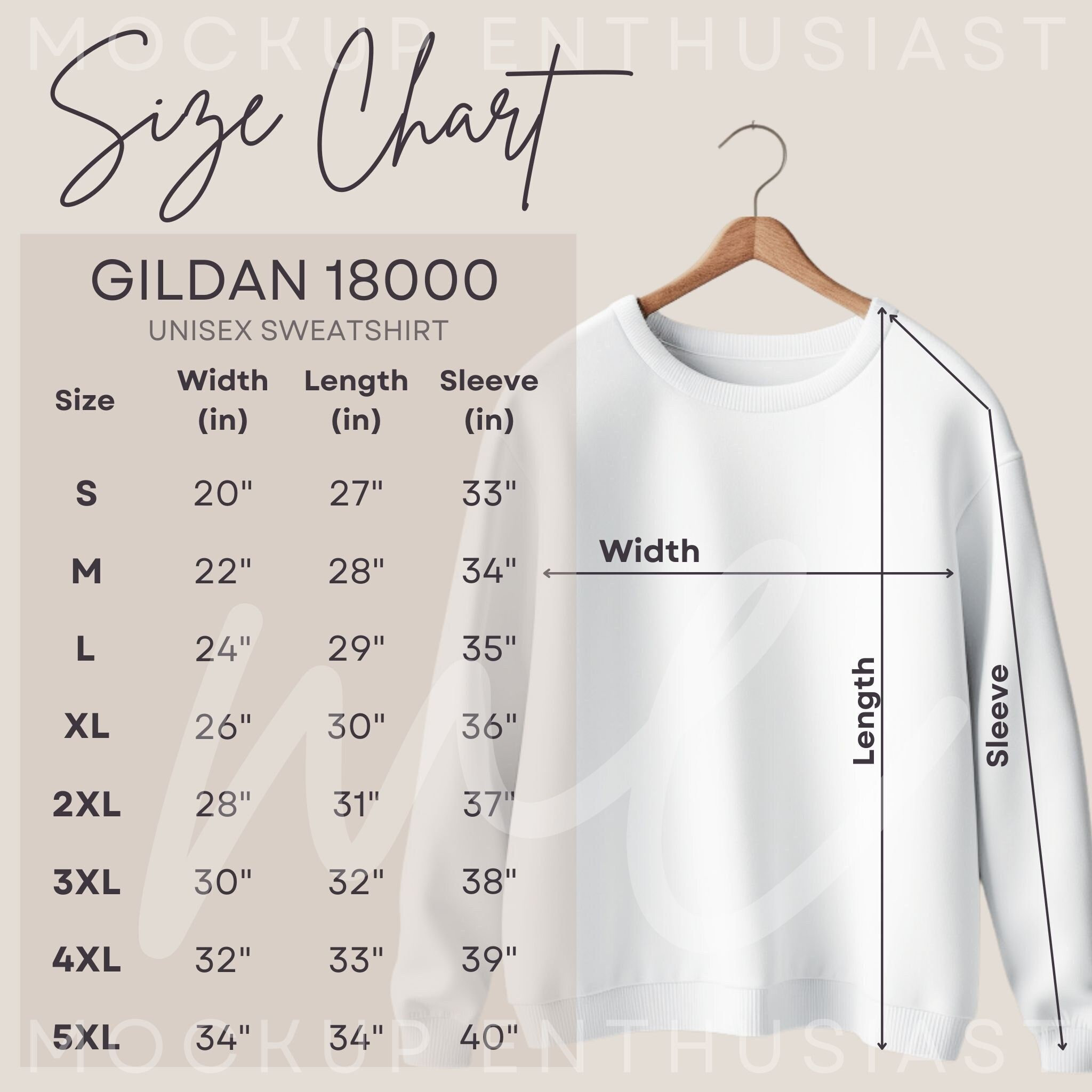 Clothing Size Chart -  Canada