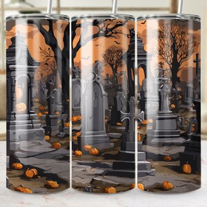 Halloween Tumbler Wrap 3D Halloween Tumbler Wrap 20oz Tumbler Design Digital Download PNG Straight and Tapered Tumbler Wrap 3D Tumbler PNG
