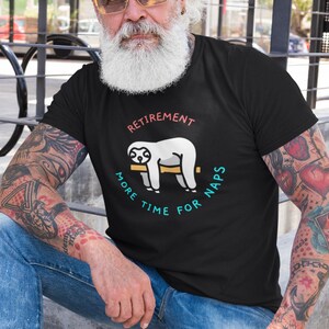 Funny retired vintage shirt gift Retirement gift Gift for retiree Gift for him Gift for her Dad Gift Grandpa Gift Grandma gift lazy sloth