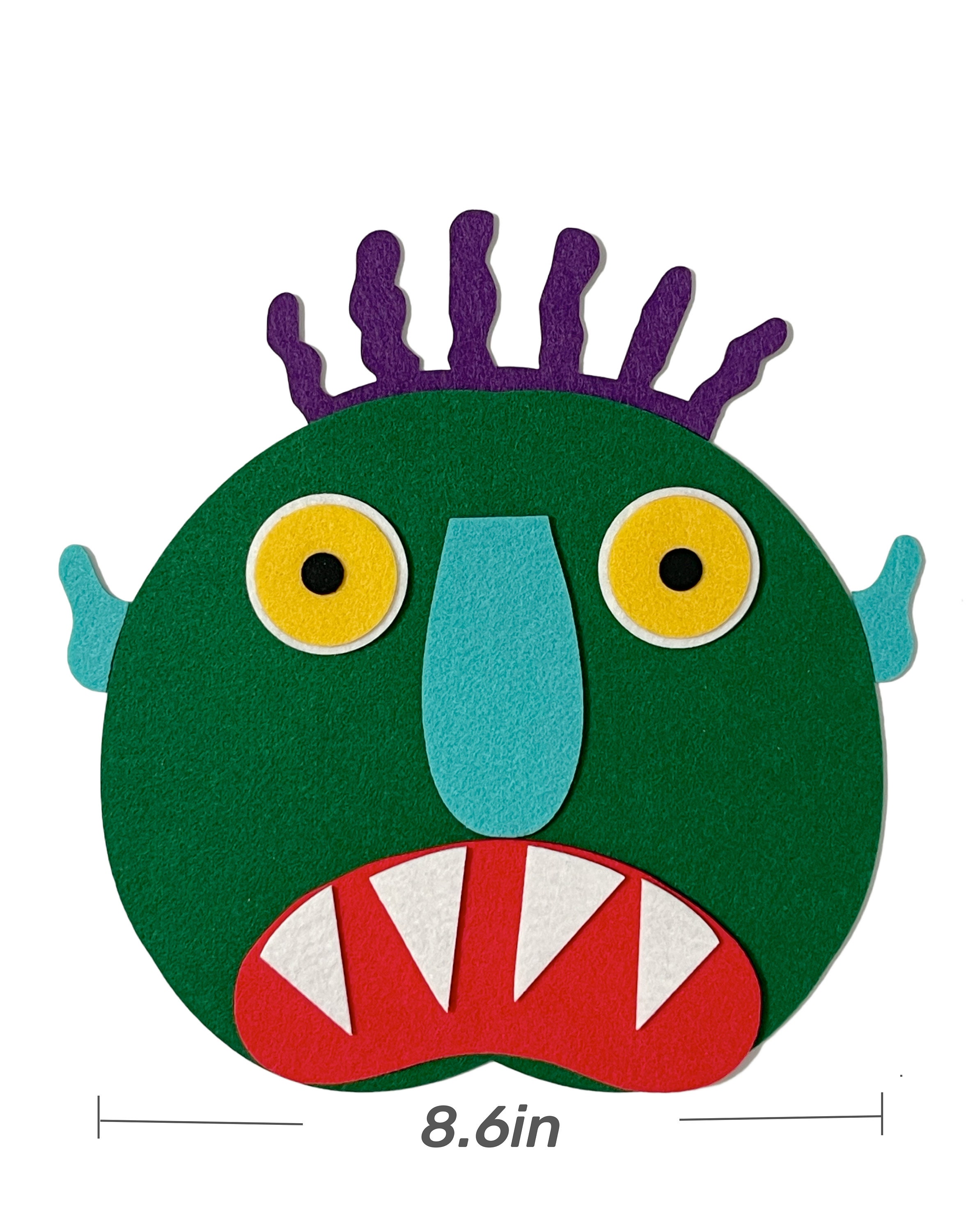 Felt Green Monster Toy – Interactive Storytelling Set
