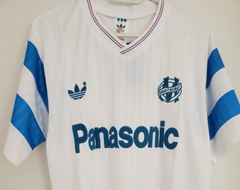 Olympique Marseille Retro Vintage Trikot 1990 XL L