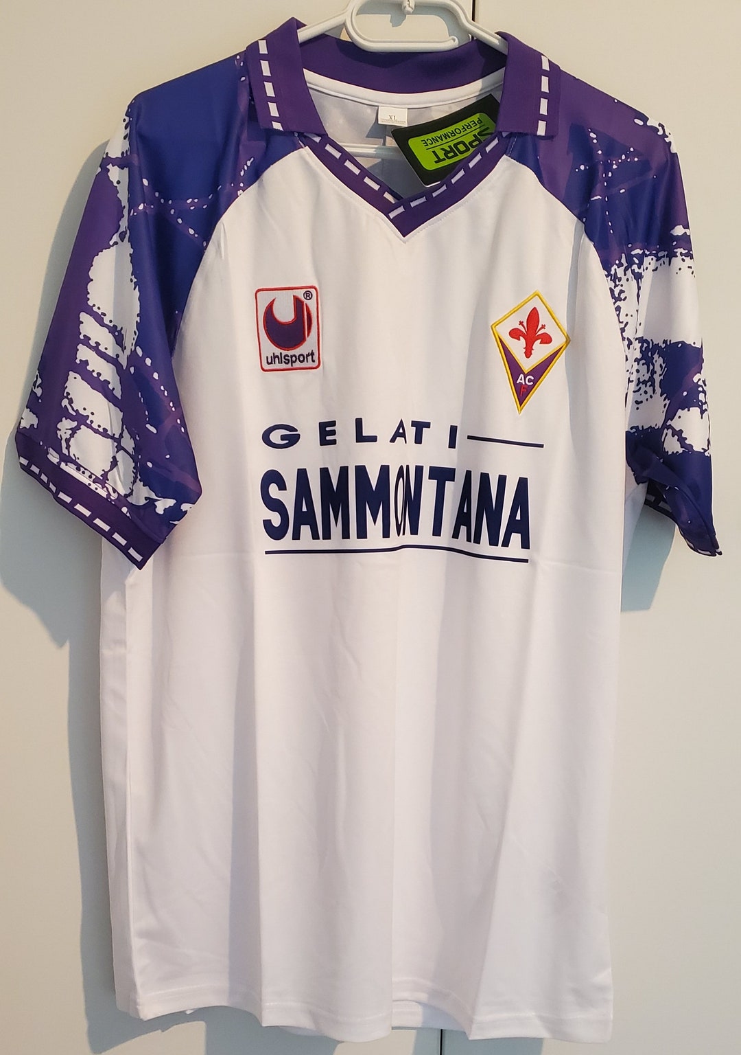 Uhlsport フィオレンティーナ 94-95 ユニフォーム L イタリア製 Uhlsport フィオレンティーナ 94-95 ユニフォーム L イタリア製