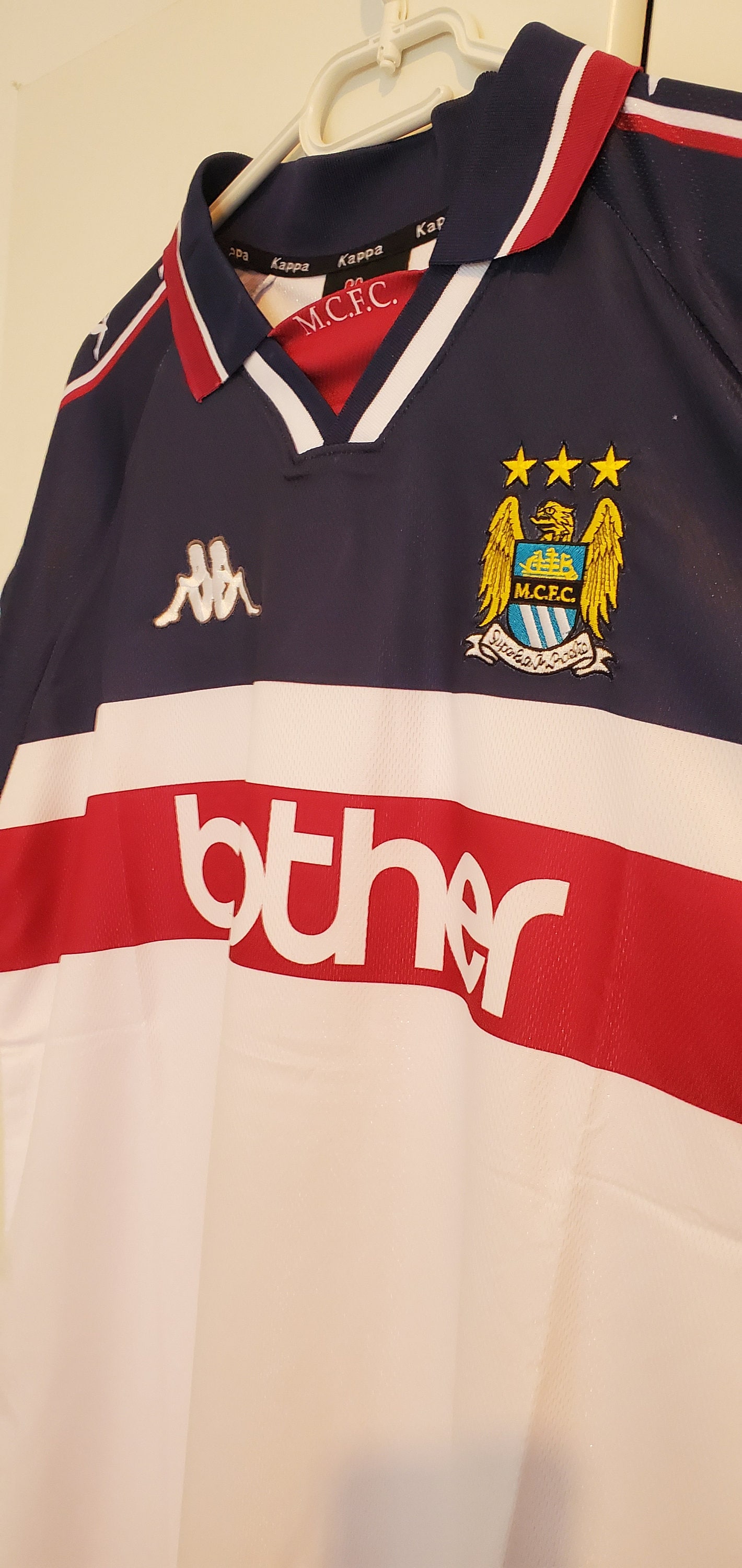 Manchester City Retro Vintage Jersey 97/98 - Etsy