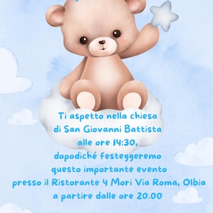 Invito Digitale Santo Battesimo o compleanno