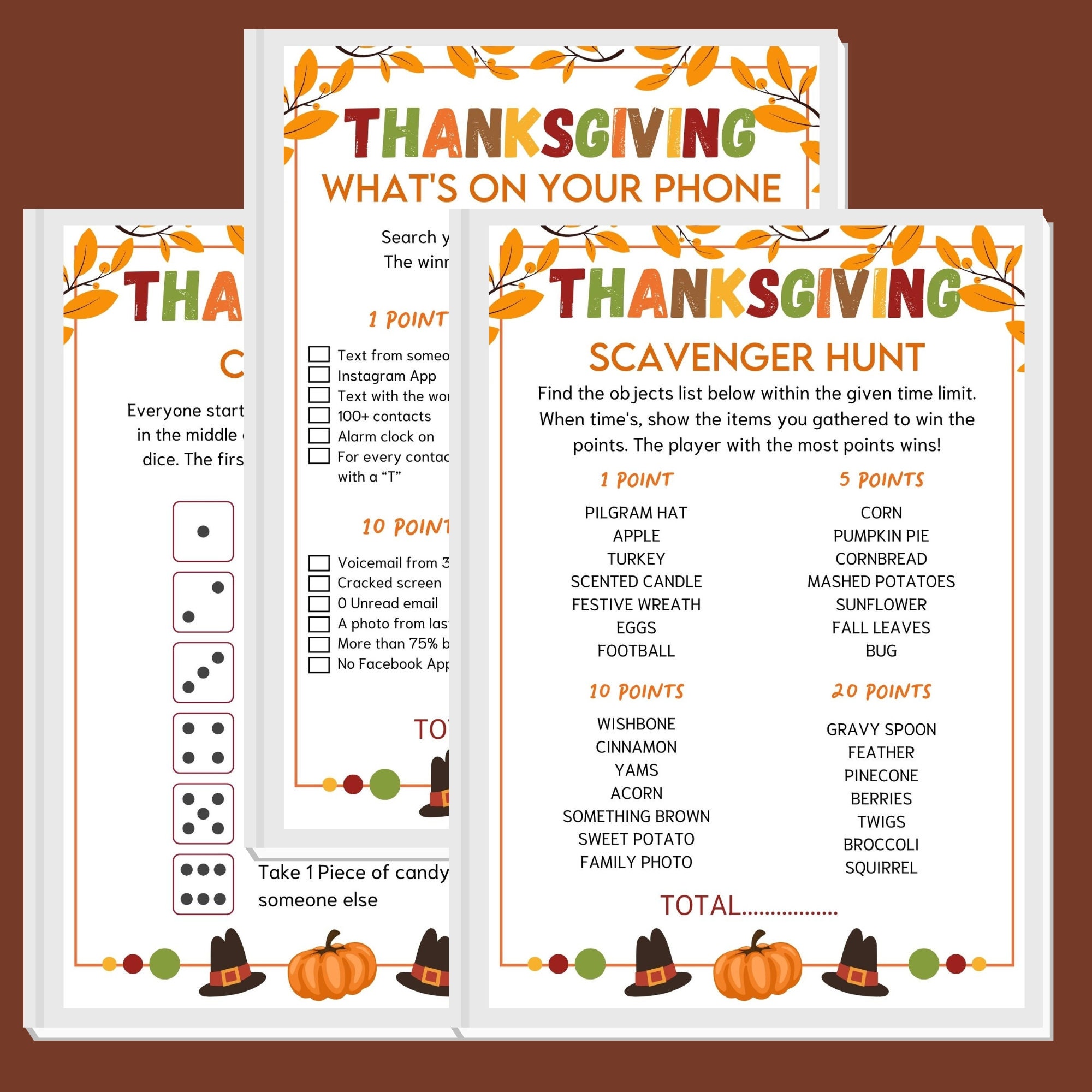 20 Fall Games | Fall Games Printable | Fall Party Games | Fall Games ...