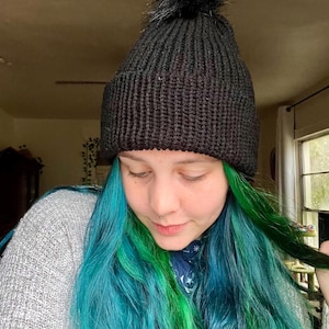 Custom Knitted Beanie: Handmade Unisex Ribbed Hat