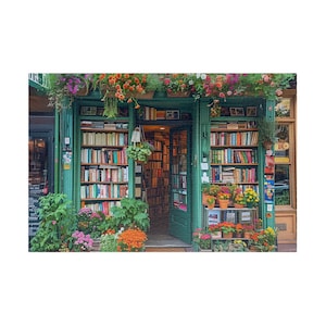Jigsaw Puzzle Amazing Retro Book Store | Unique Gift for Book Lovers & Puzzle Enthusiasts, Fun Home Activity